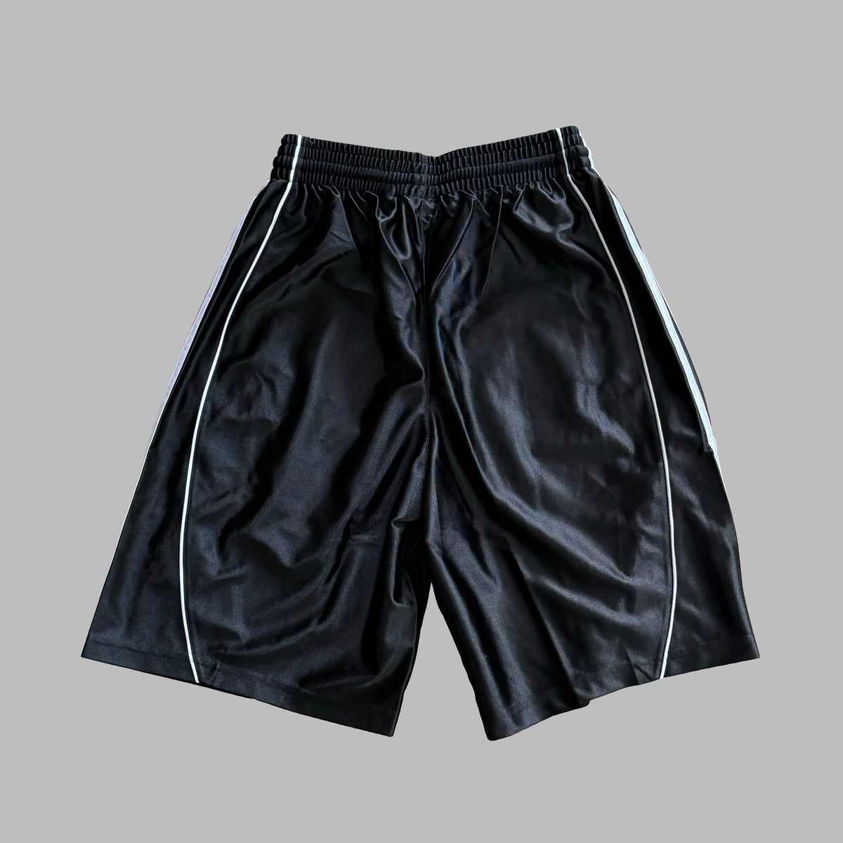 Y2K Adidas Three Stripe Basketball Shorts - S