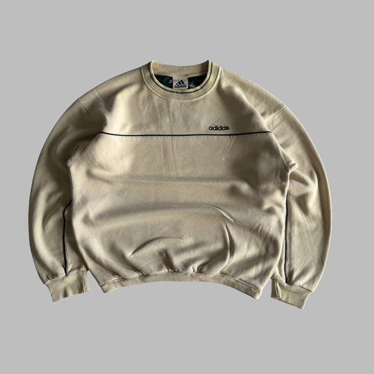 90s Adidas Striped Sweatshirt - S