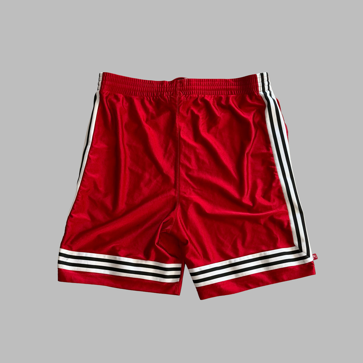 Y2K Adidas Three Stripe Heavyweight Basketball Shorts - XL