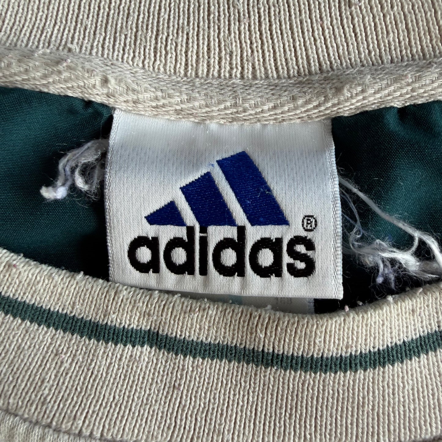 90s Adidas Striped Sweatshirt - S