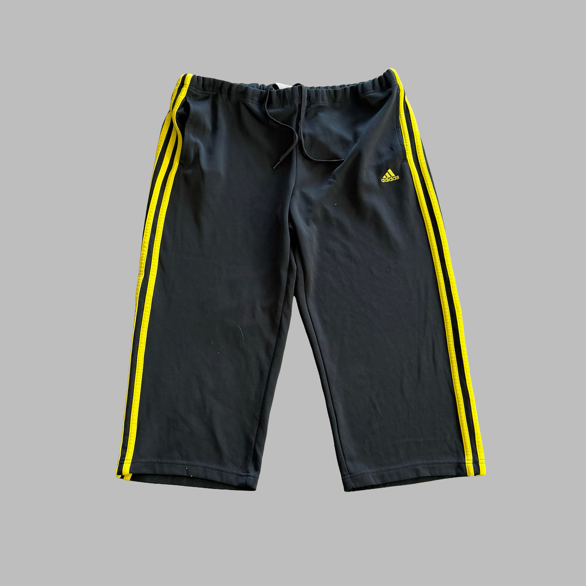 Y2K Adidas Three Stripe Capris - L