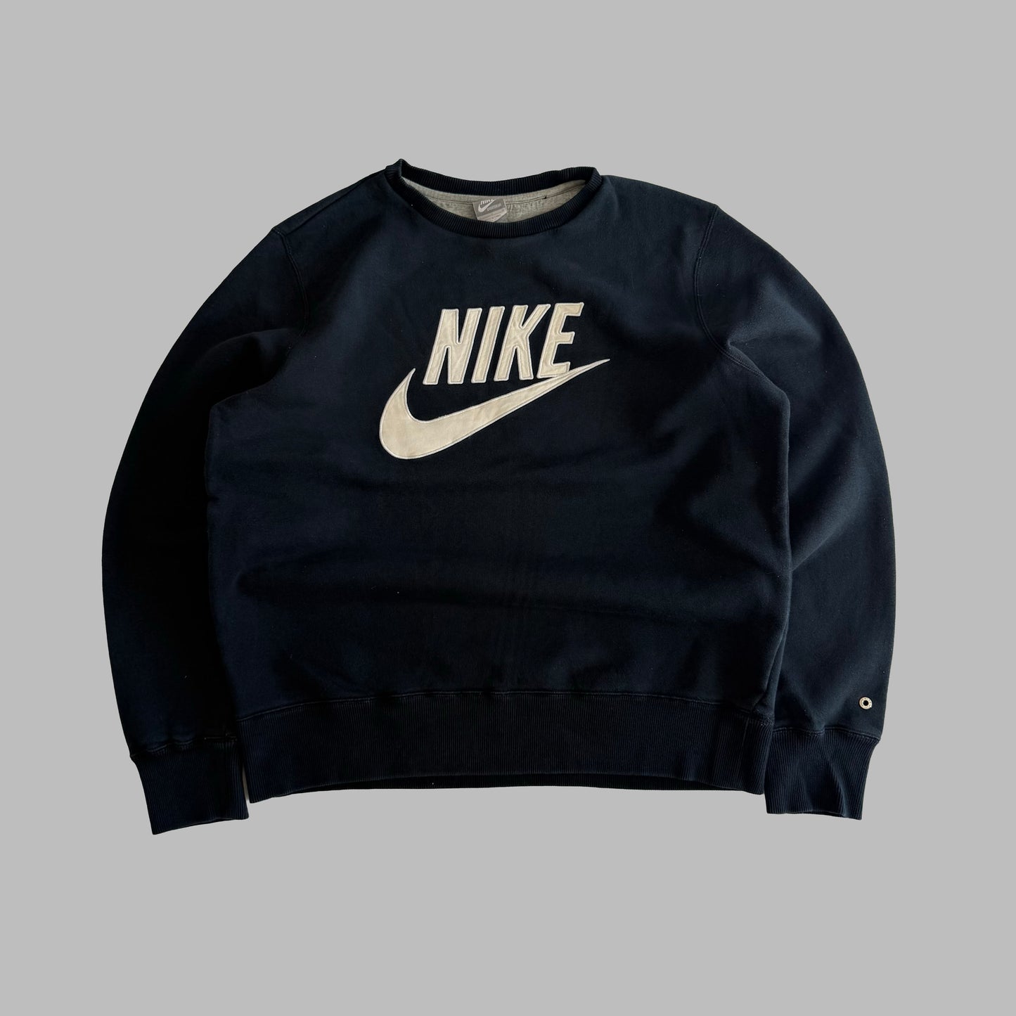 Y2K Nike Spell Out Sweatshirt - L