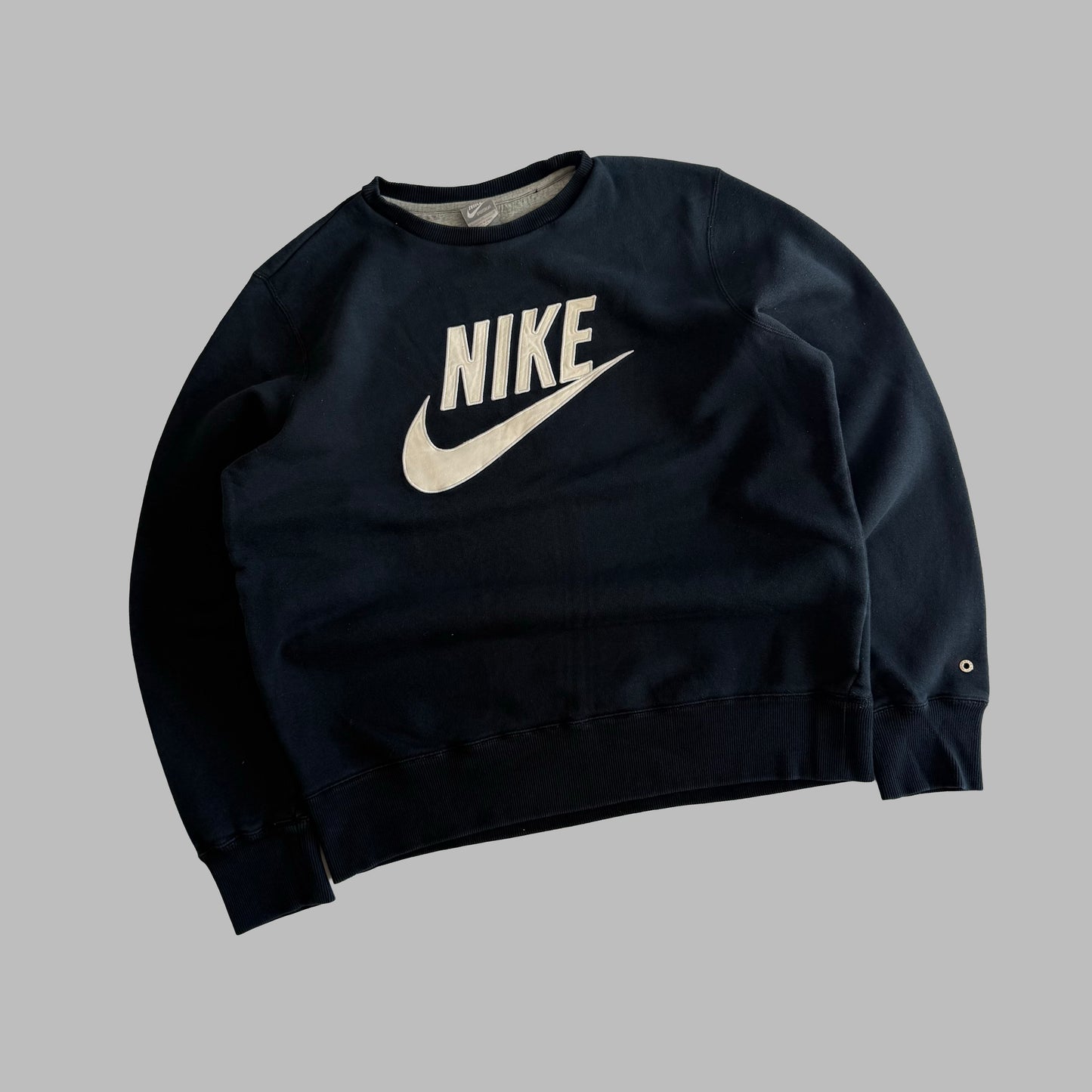 Y2K Nike Spell Out Sweatshirt - L