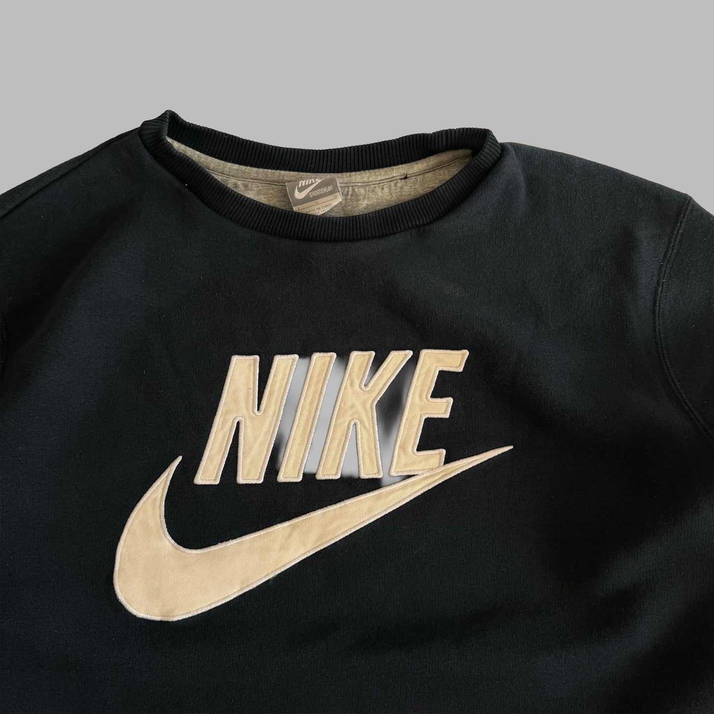 Y2K Nike Spell Out Sweatshirt - L
