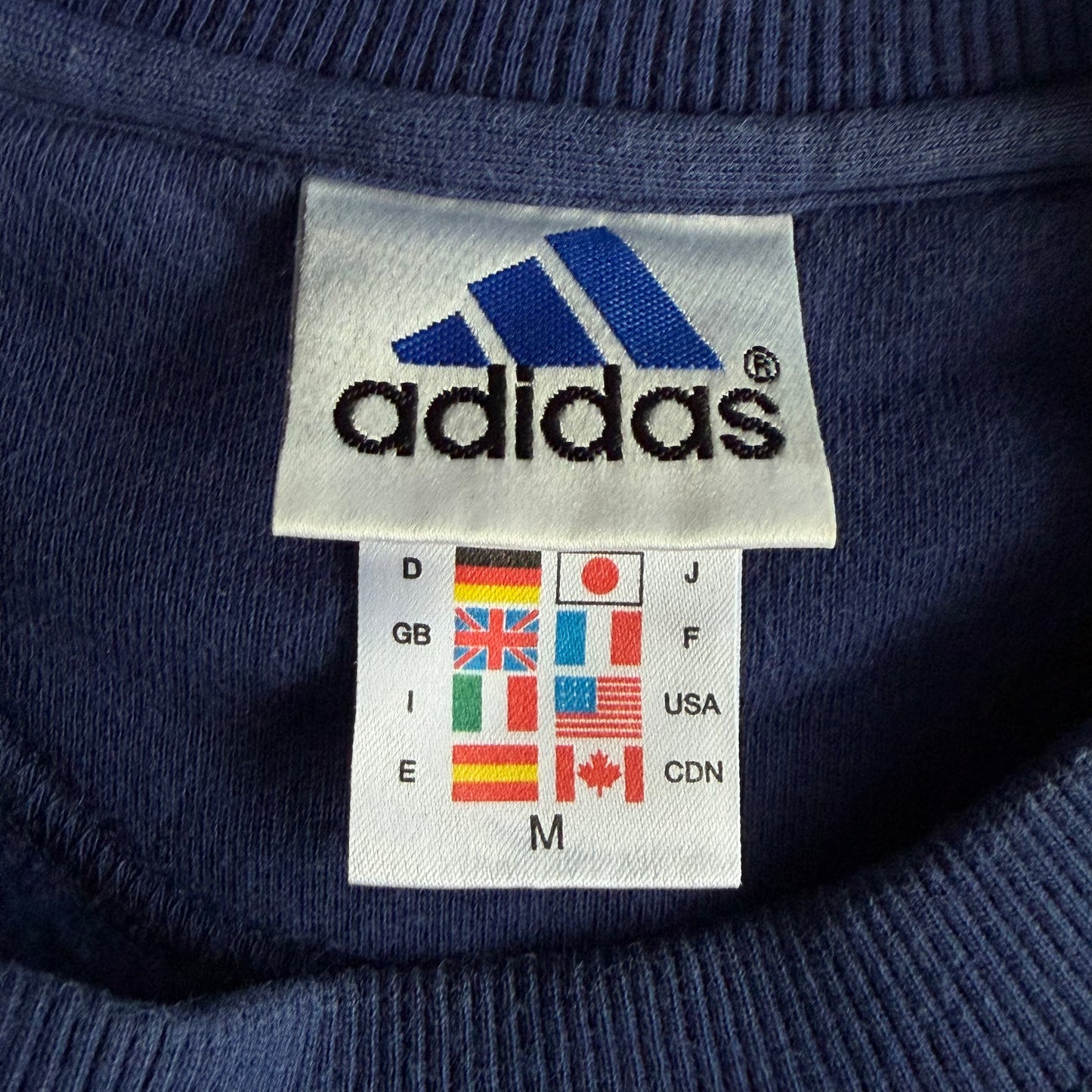 90s Adidas New York Spell Out Sweatshirt - M