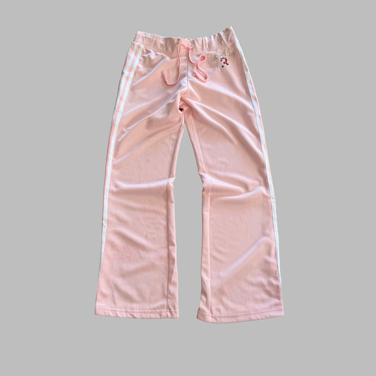 Y2K Adidas Spell Out Wide Leg Activewear Pants - S