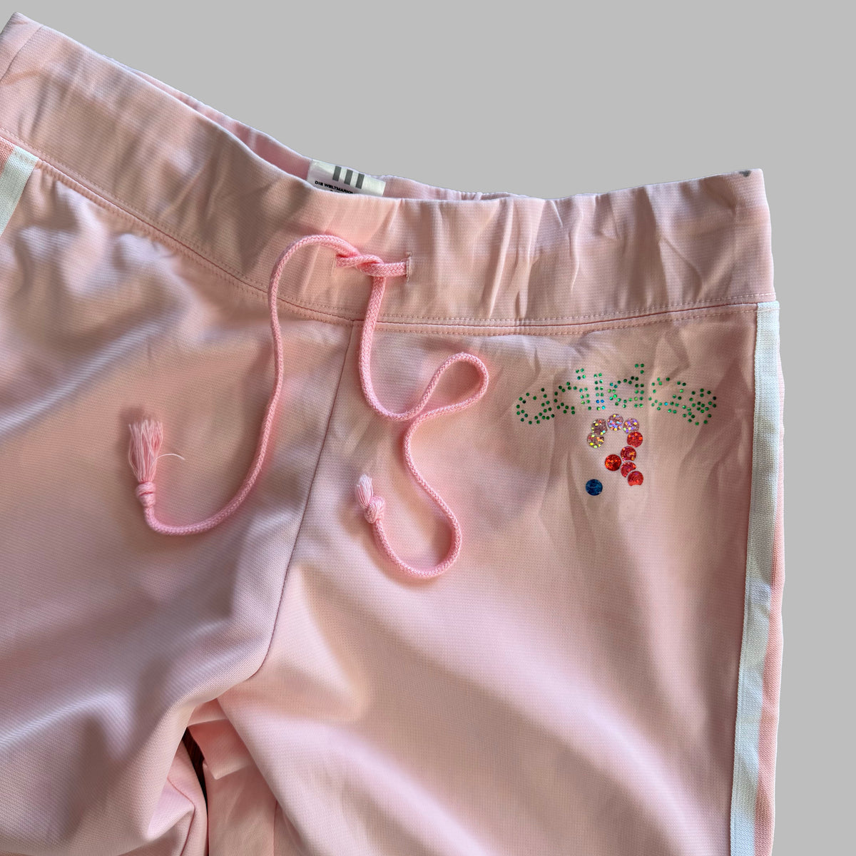 Y2K Adidas Spell Out Wide Leg Activewear Pants - S