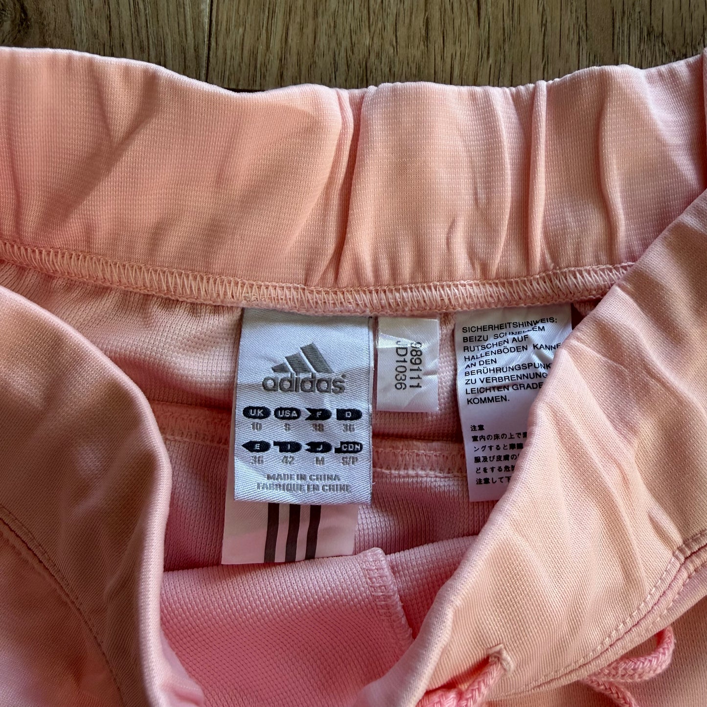 Y2K Adidas Spell Out Wide Leg Activewear Pants - S