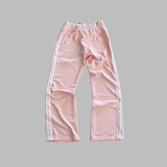 Y2K Adidas Spell Out Wide Leg Activewear Pants - S