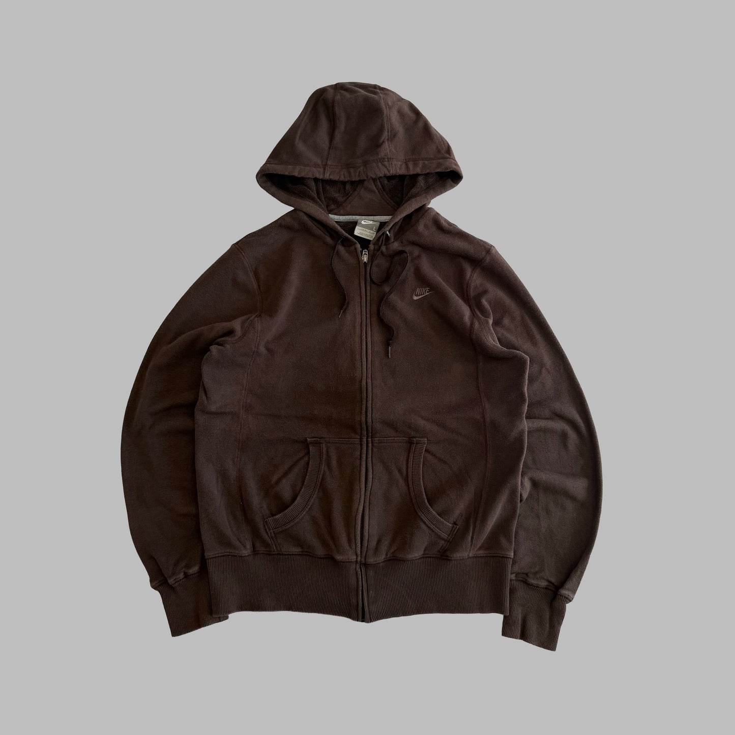 Y2K Nike Panelled Hoodie - L