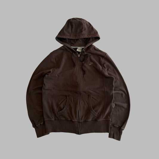 Y2K Nike Panelled Hoodie - L