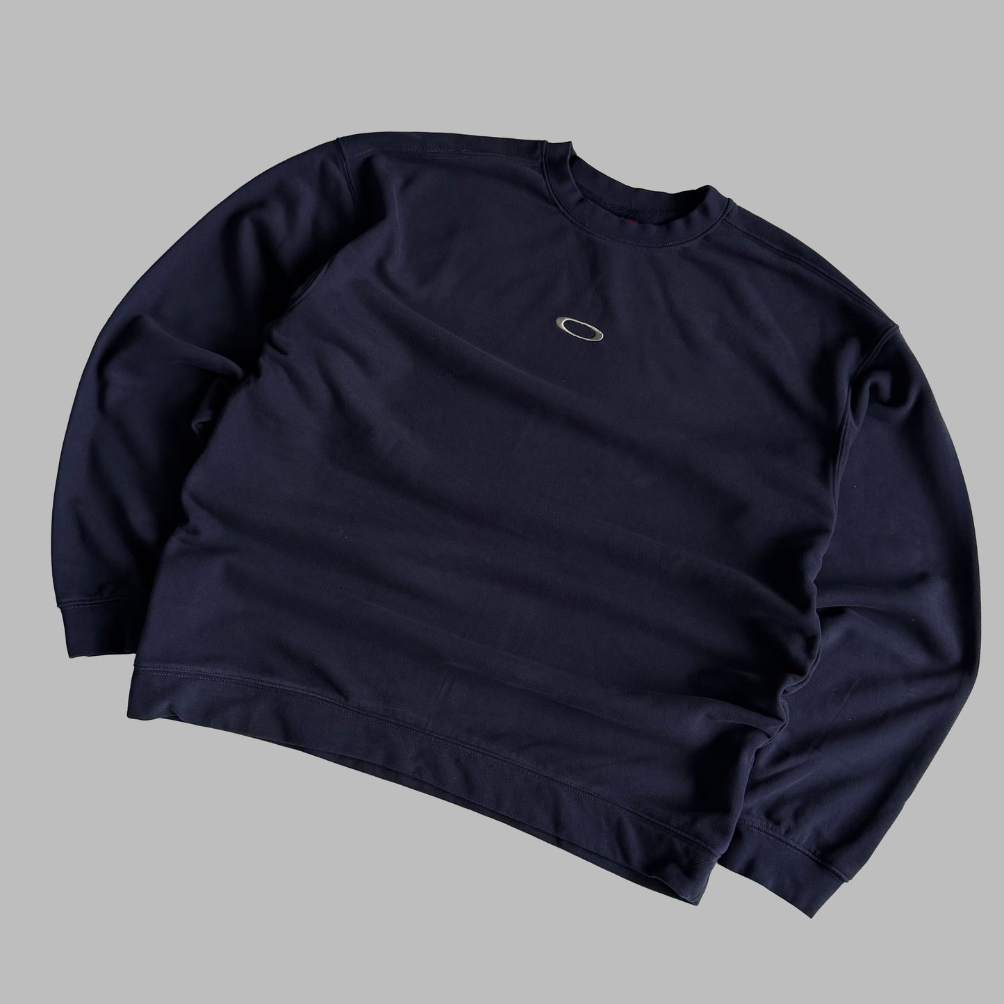 Y2K Oakley Ellipse Lightweight Sweatshirt - M