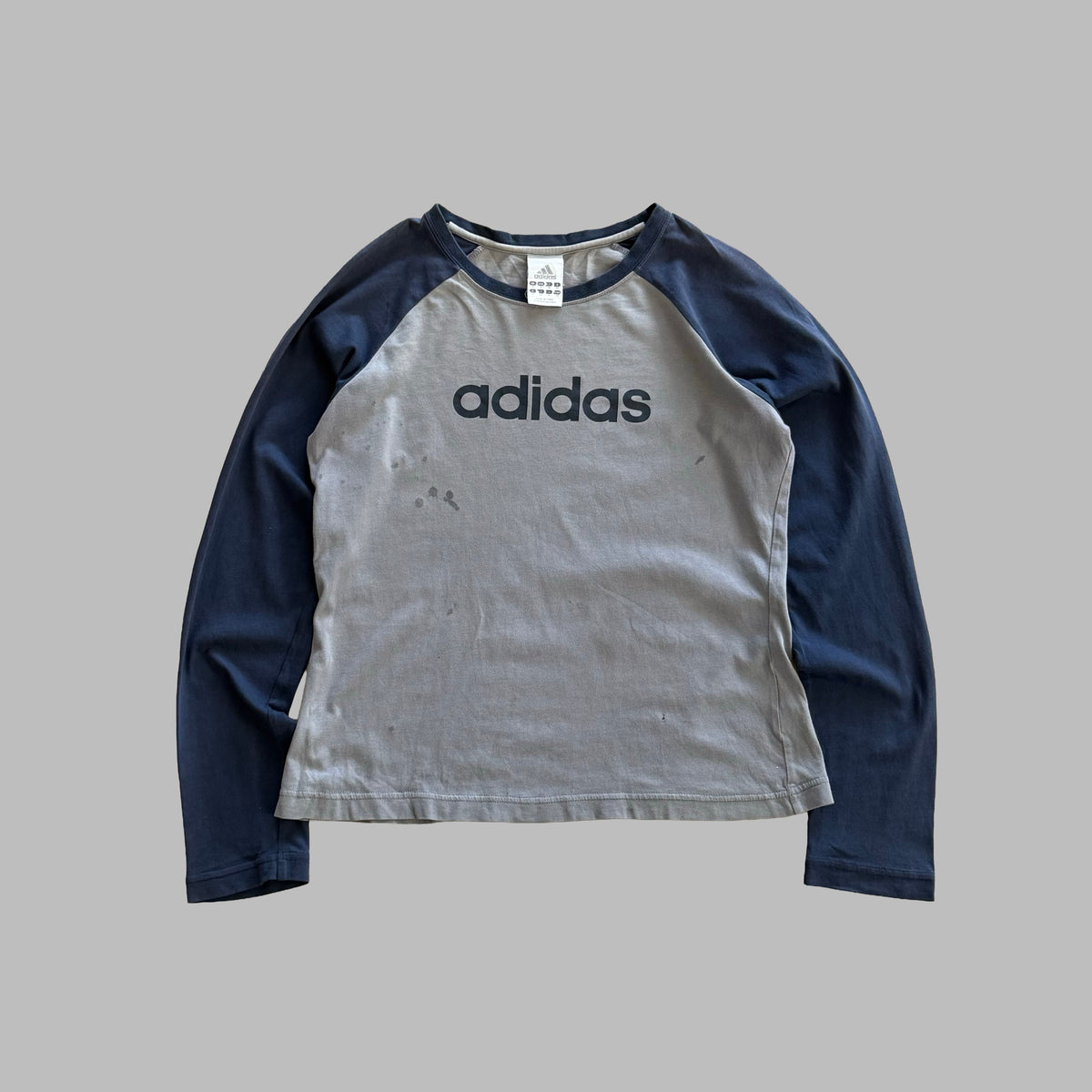 Y2K Adidas Raglan Long Sleeve - S