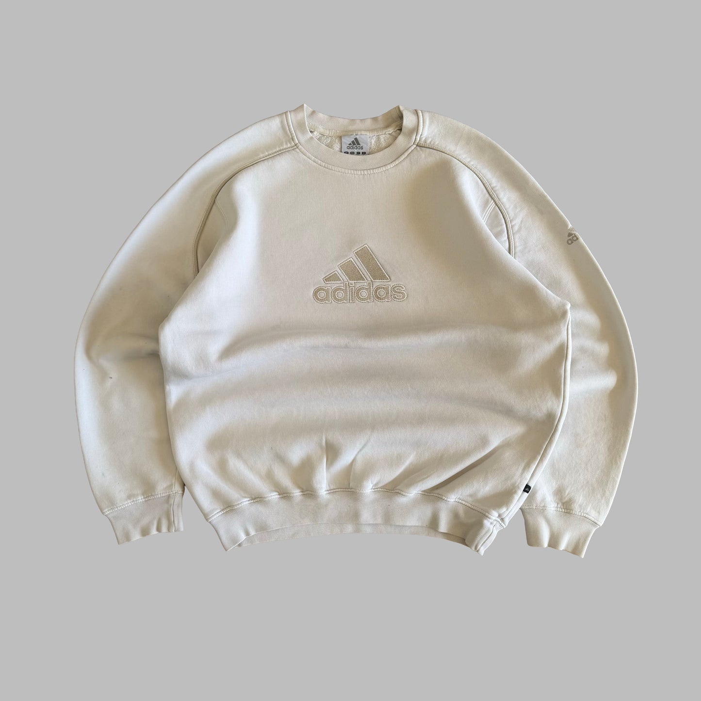 Y2K Adidas Embroidered Sweatshirt - M