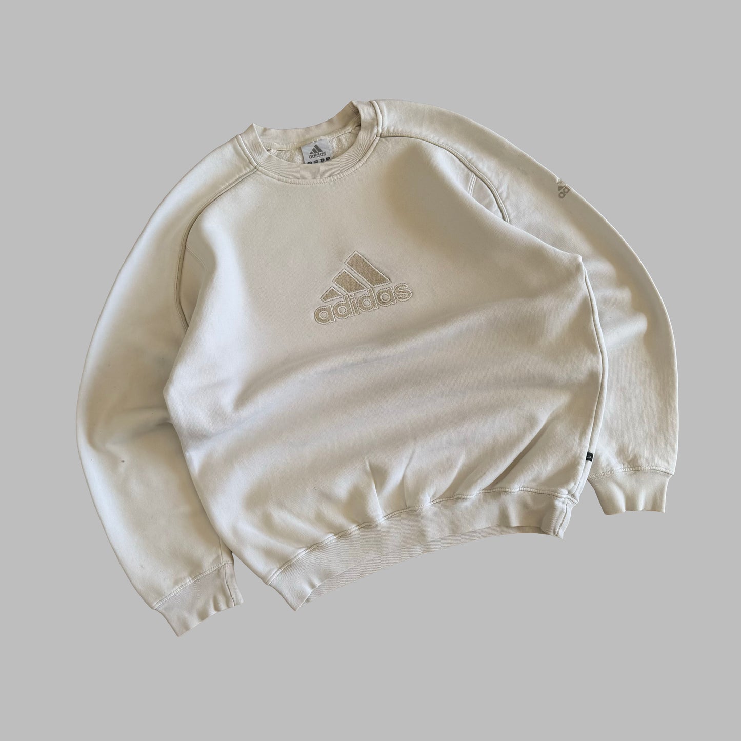Y2K Adidas Embroidered Sweatshirt - M