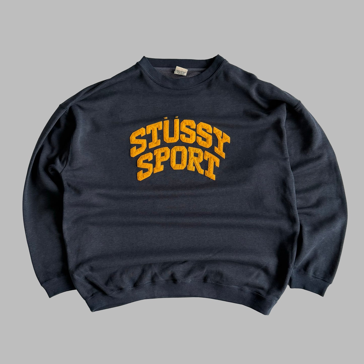 Y2K Stussy Sport Spell Out Sweatshirt - XL