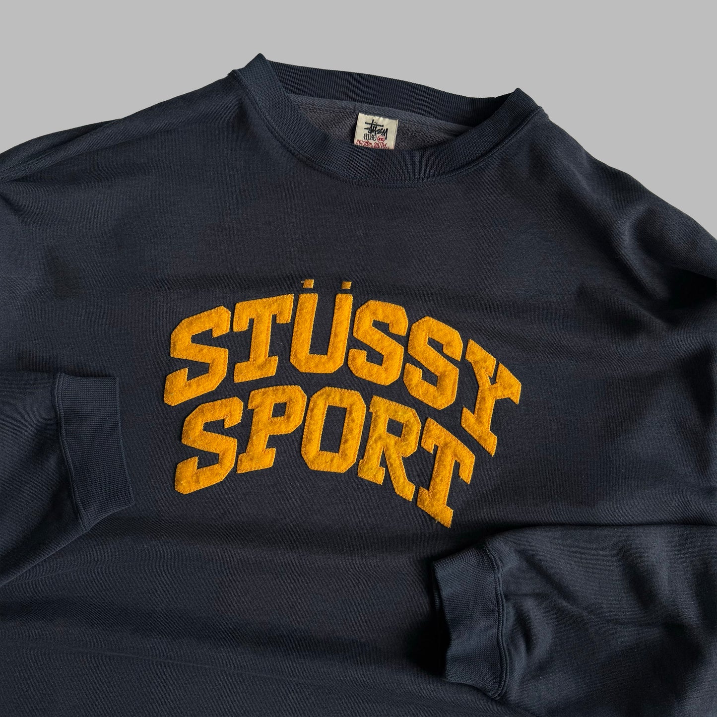 Y2K Stussy Sport Spell Out Sweatshirt - XL
