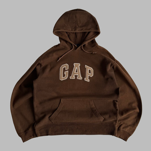 Y2K Brown Gap Hoodie - S
