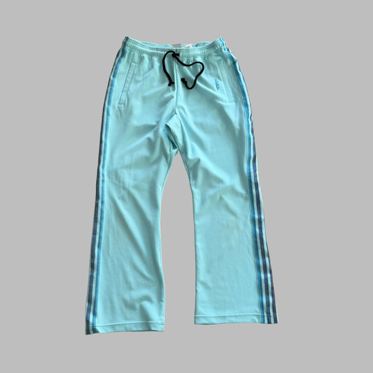 Y2K Adidas Three Stripe Flared Track Pants - S