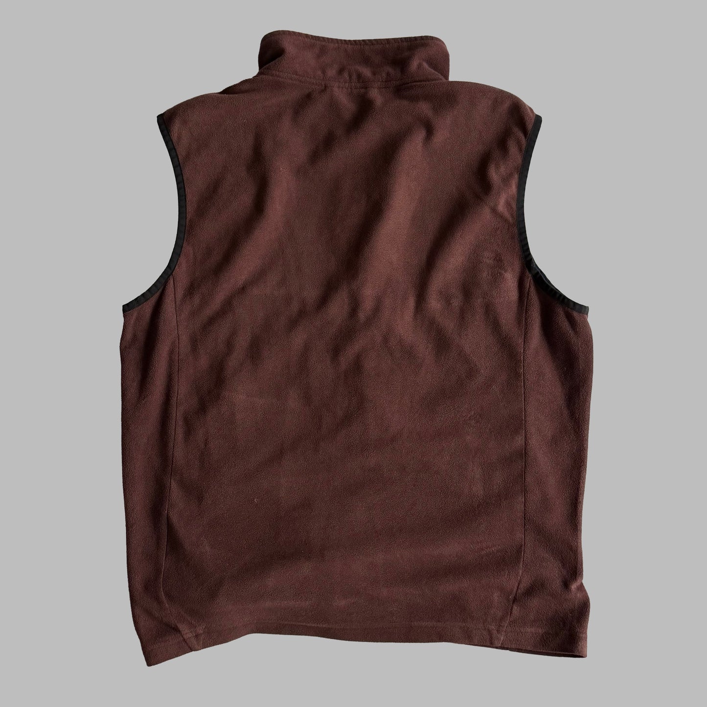 Y2K Adidas Three Stripe Fleece Vest - L