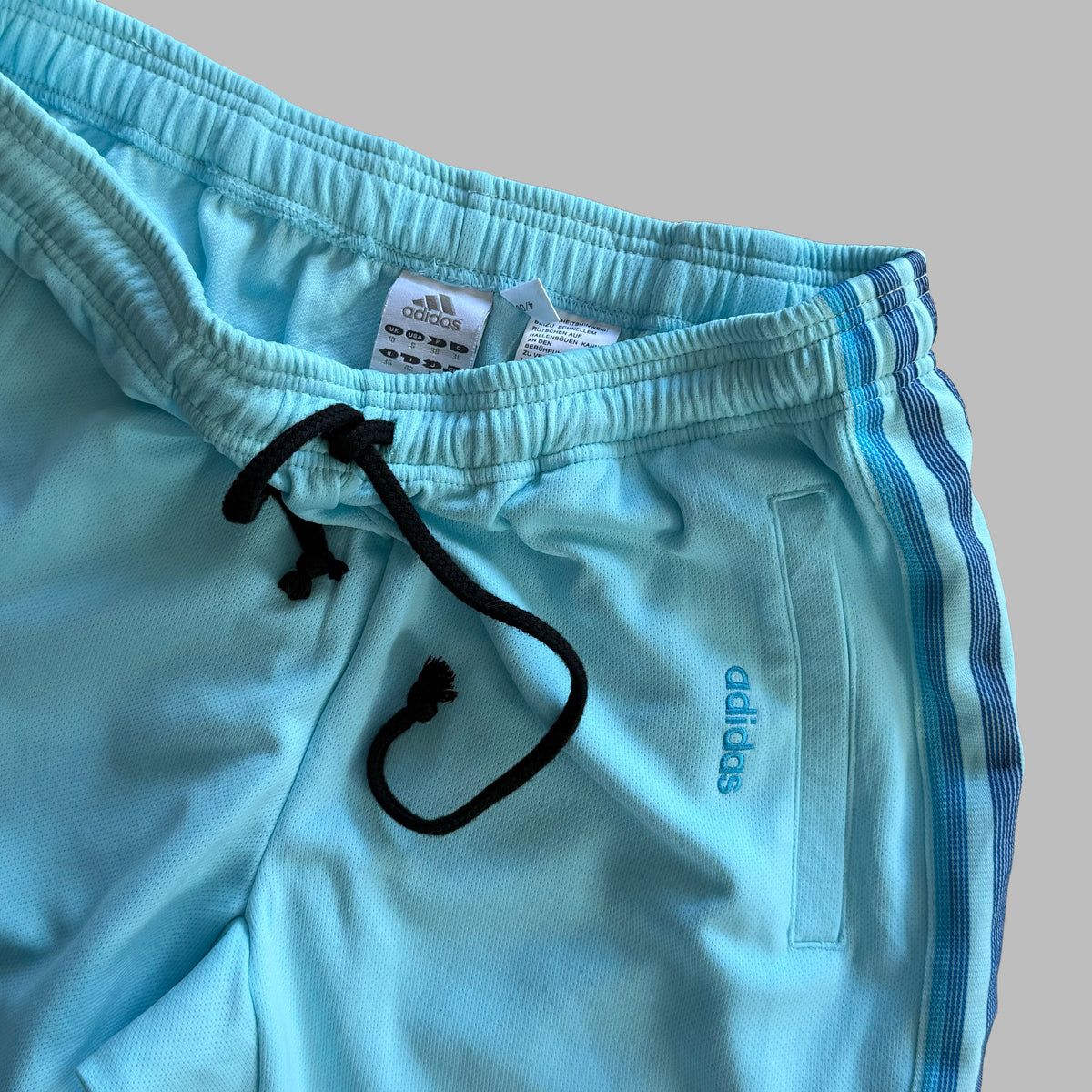 Y2K Adidas Three Stripe Flared Track Pants - S