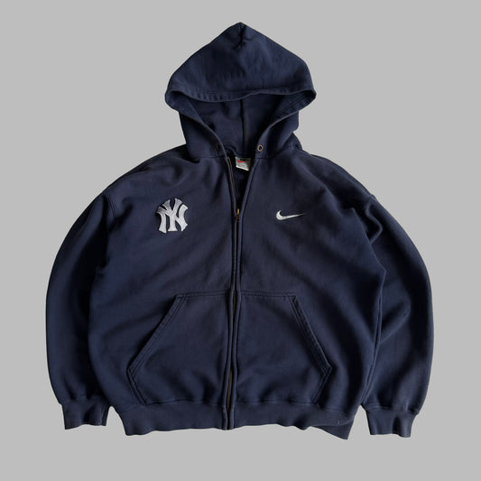 90s Nike Yankees Heavyweight Hoodie - XL