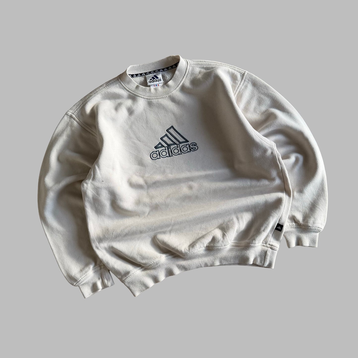 90s Adidas Embroidered Sweatshirt - S