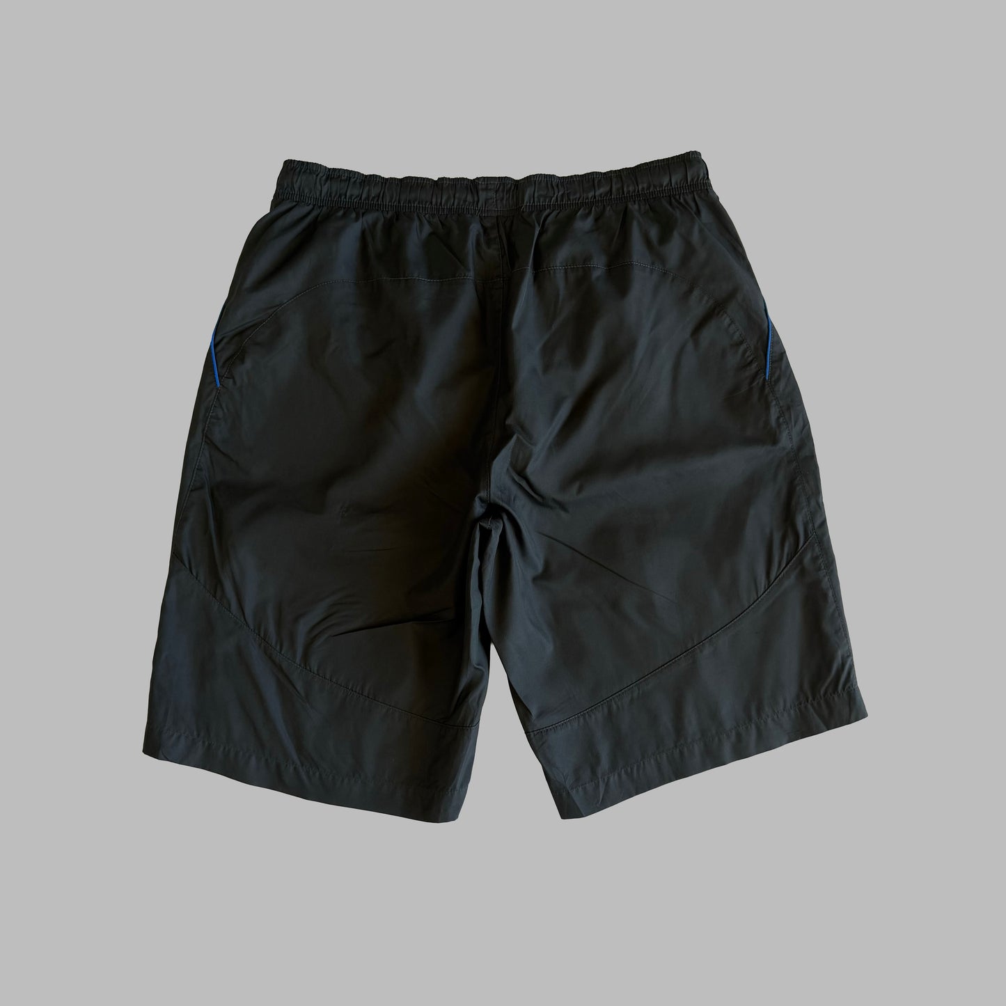 Y2K Nike Striped Lightweight Track Shorts - M