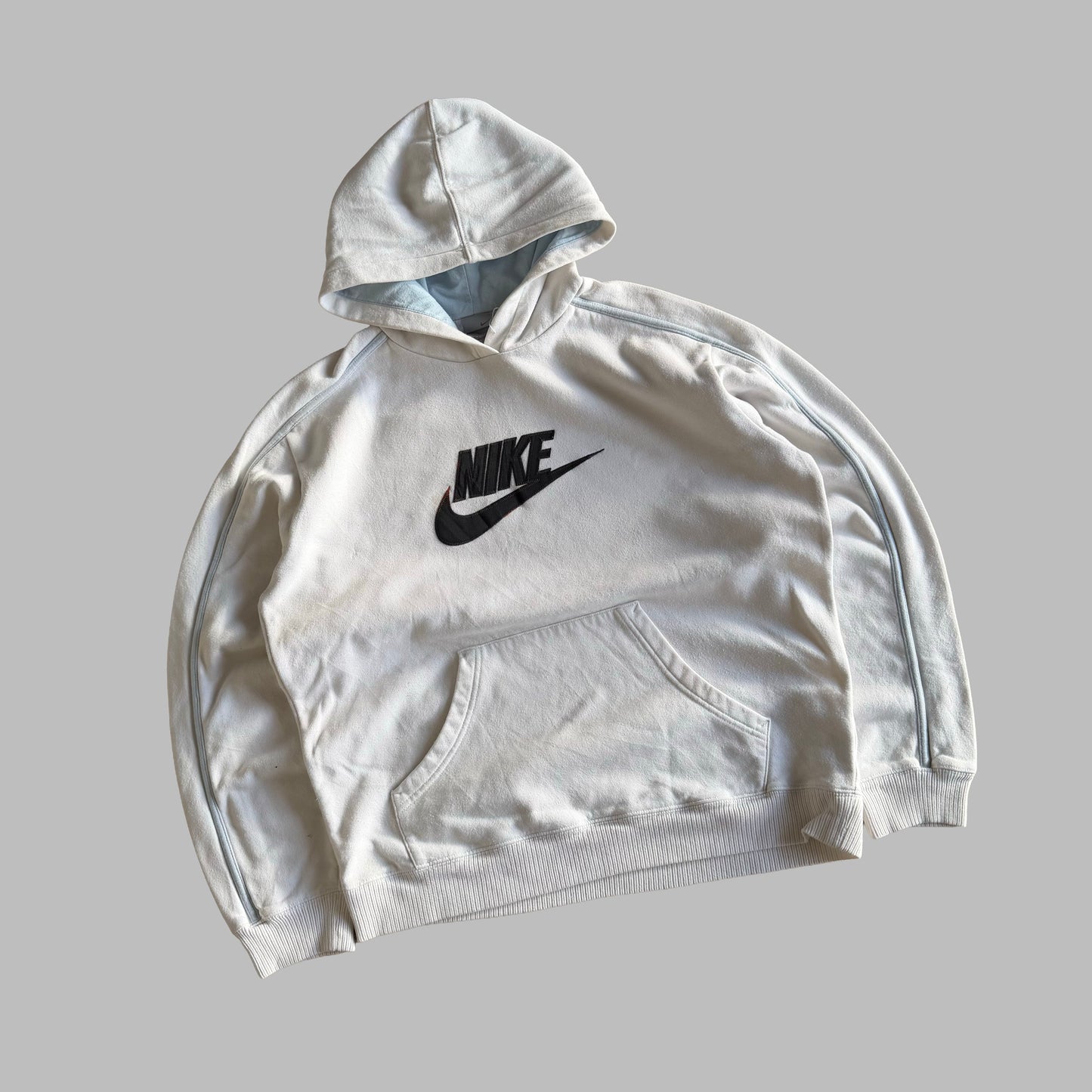 Y2K Nike Spell Out Hoodie - M