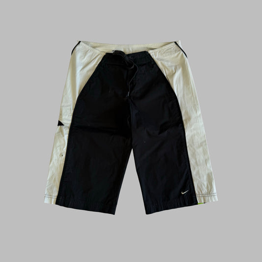 Y2K Nike Panelled Heavyweight Track Shorts - M
