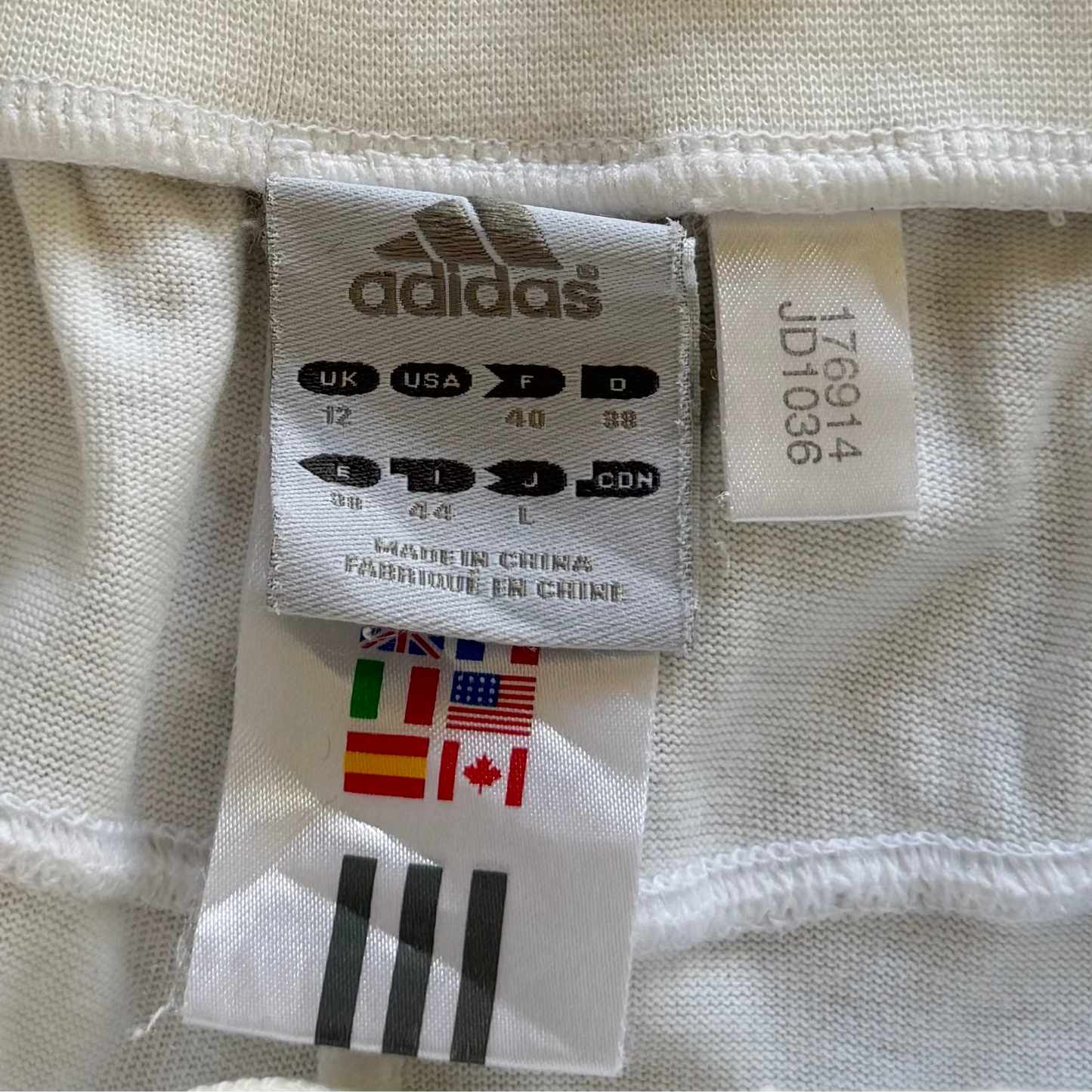 Y2K Adidas Three Stripe Activewear Capris - S