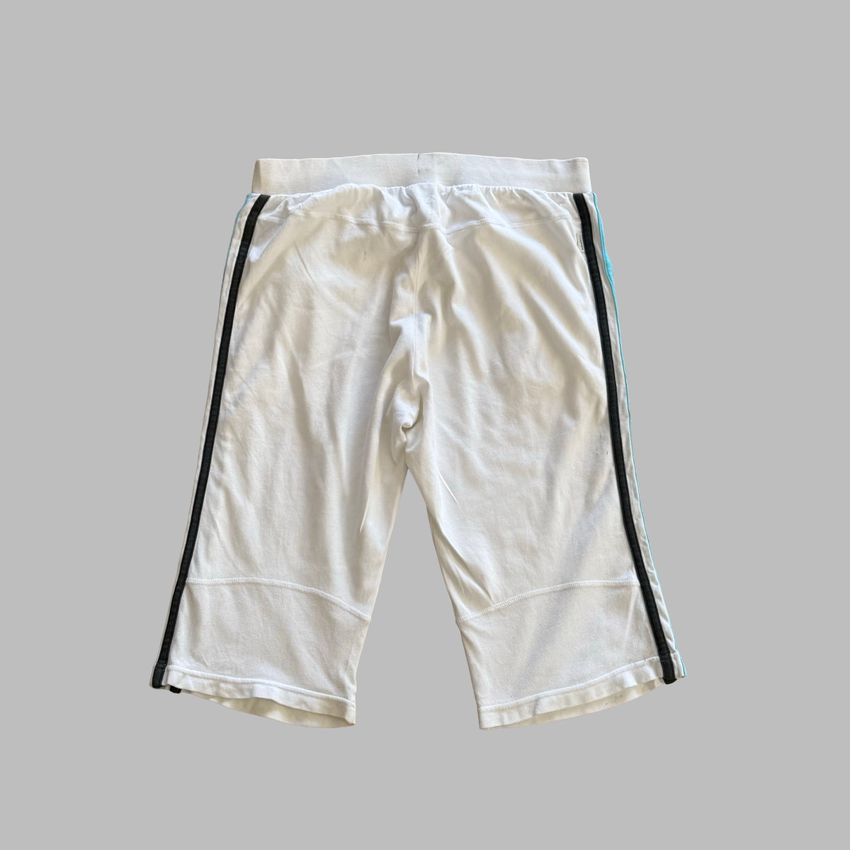 Y2K Adidas Three Stripe Activewear Capris - S