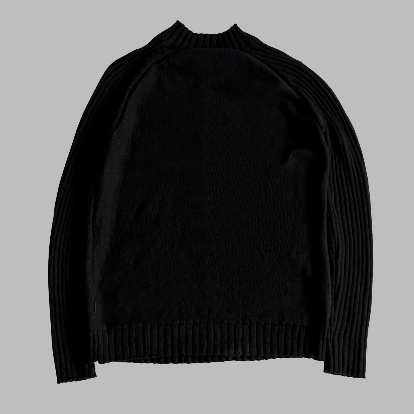 Y2K Oakley Ribbed Mock Neck Sweater - M
