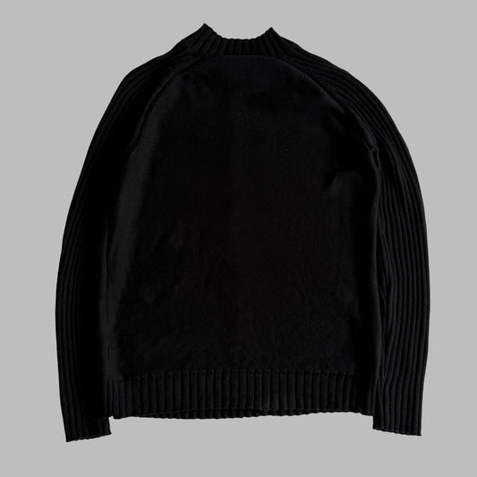 Y2K Oakley Ribbed Mock Neck Sweater - M
