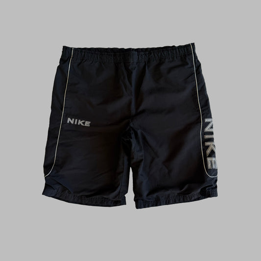 Y2K Nike Spell Out Lightweight Track Shorts - M