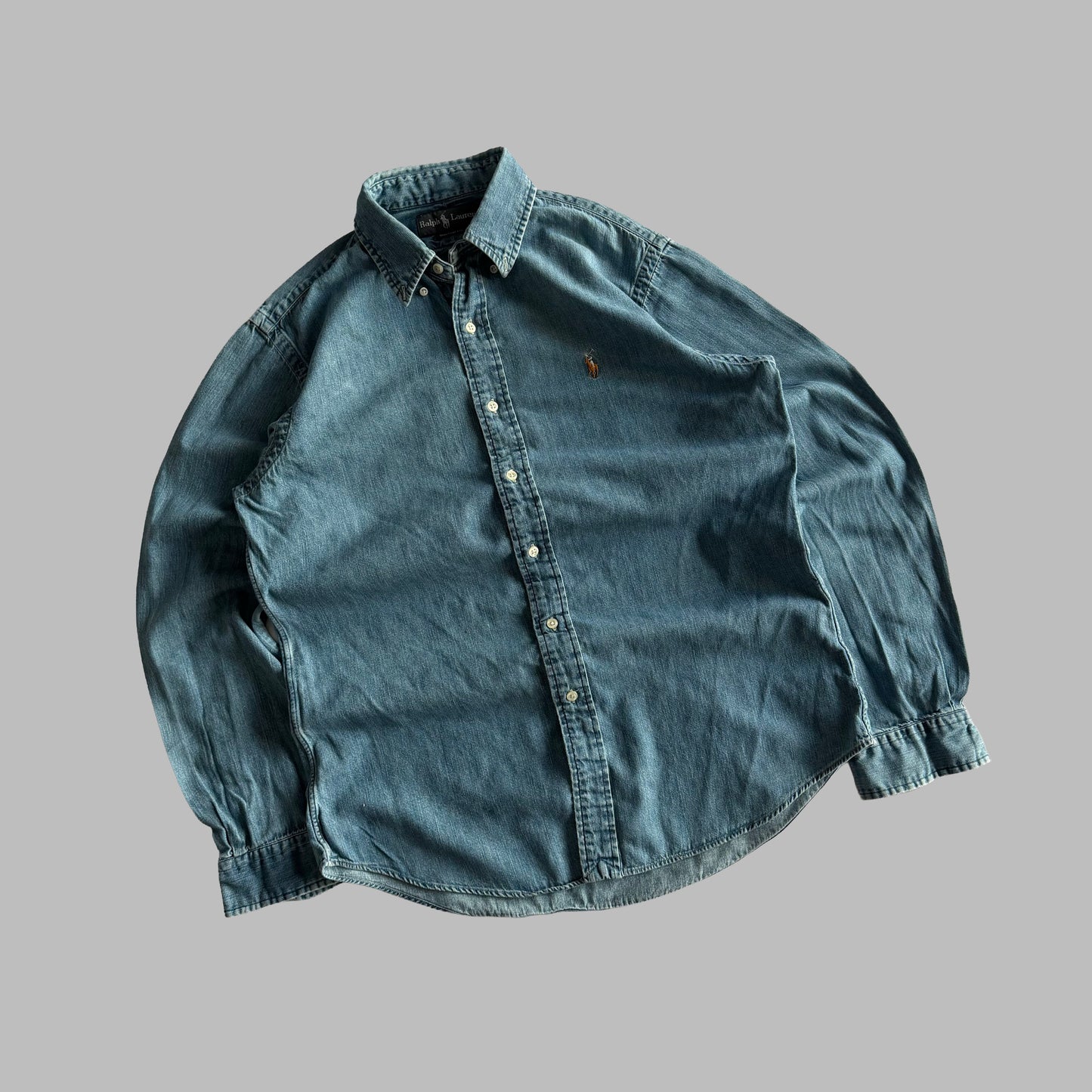 Y2K Polo Ralph Lauren Button Up Shirt - M