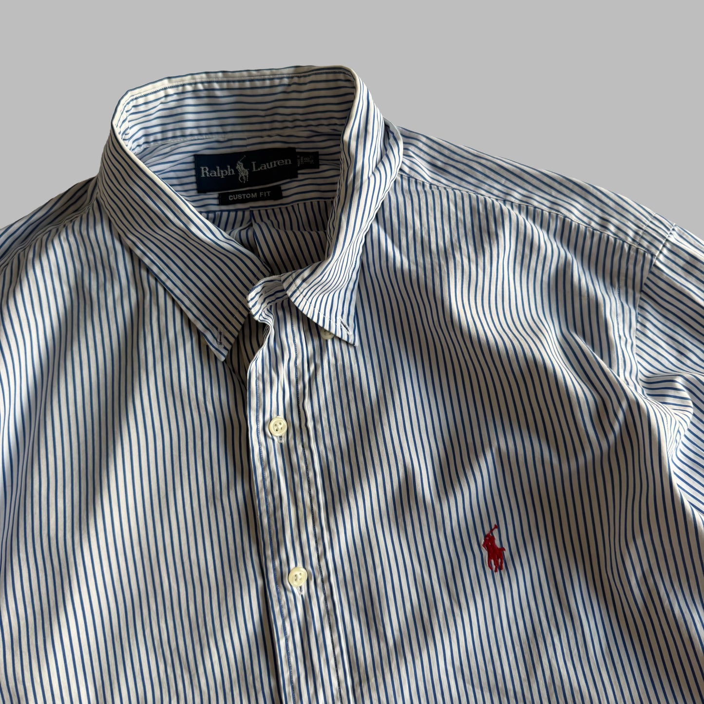 Y2K Polo Ralph Lauren Striped Button Up Shirt - XXL