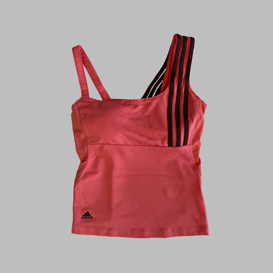 90s Adidas Asymmetrical Activewear Tank - S