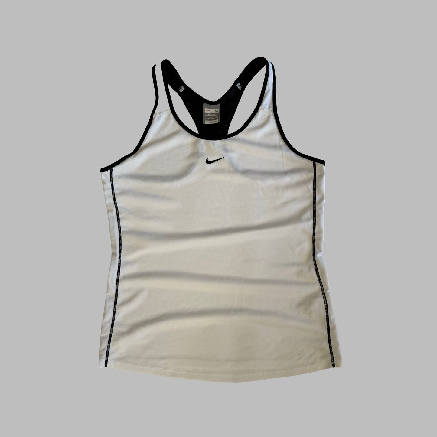 Y2K Nike Centre Swoosh Activewear Tank - M