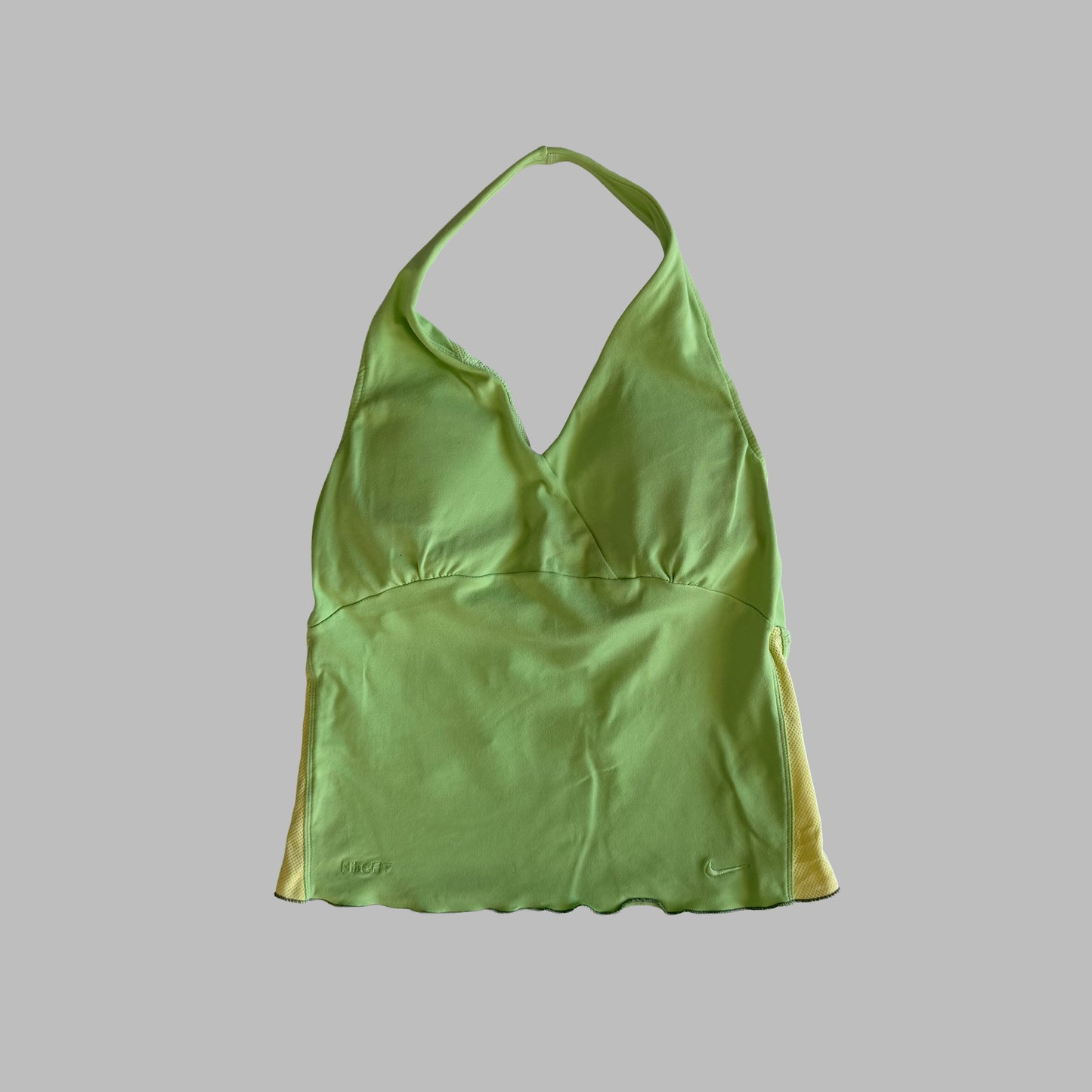 Y2K Nike Frilled Halter Activewear Top - S