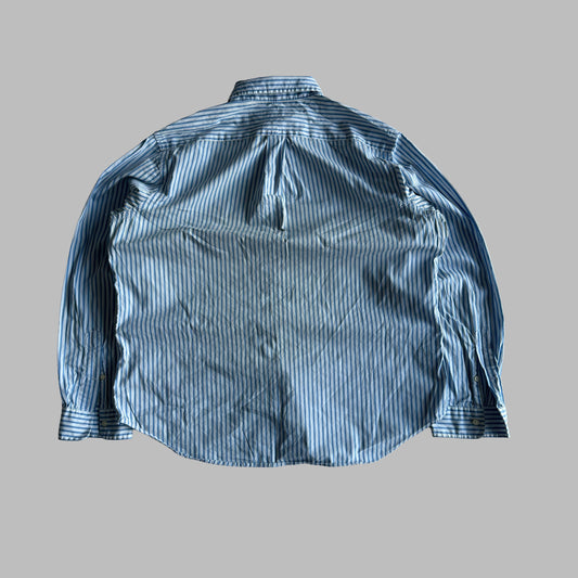 Y2K Polo Ralph Lauren Striped Button Up Shirt - XL