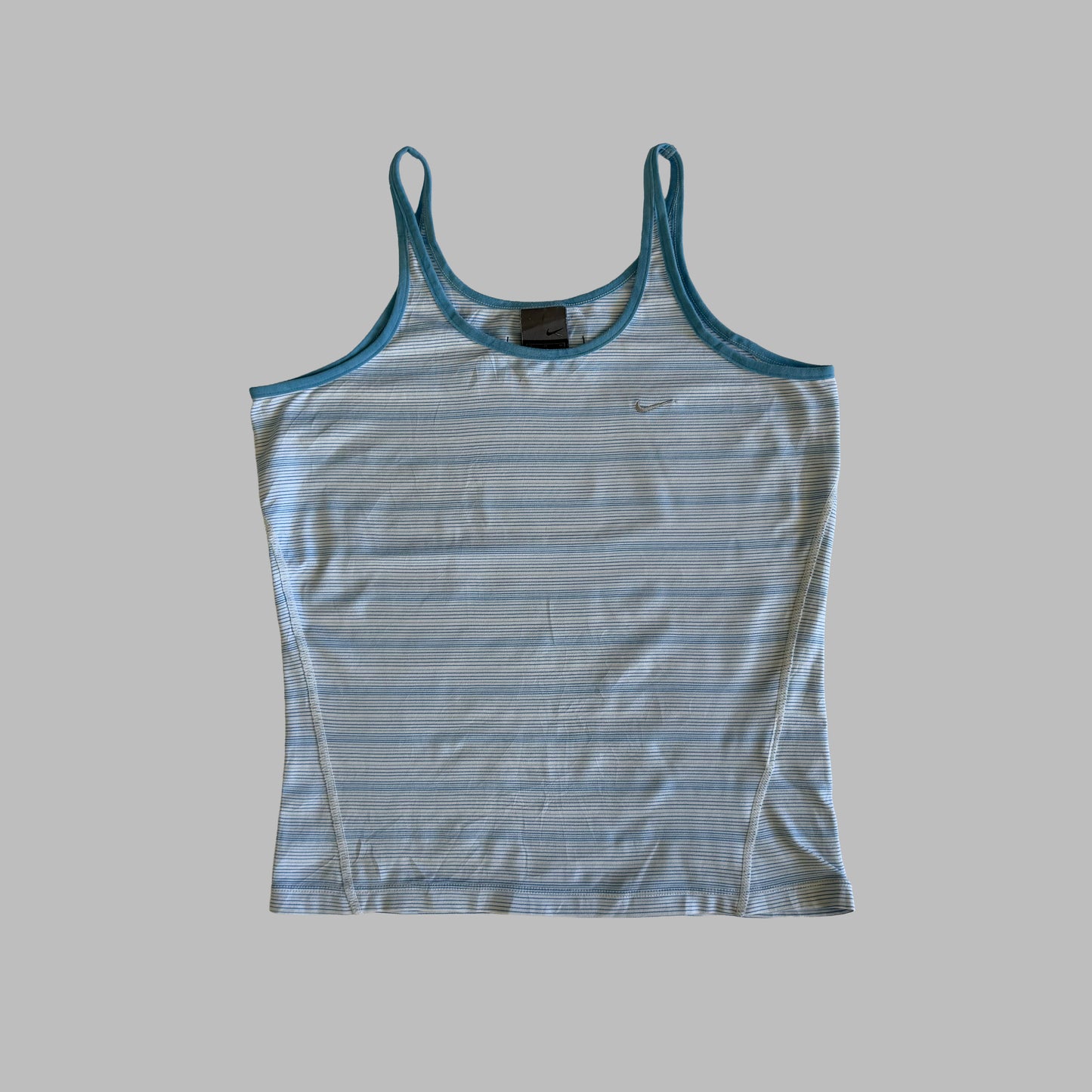 Y2K Nike Striped Activewear Tank - M