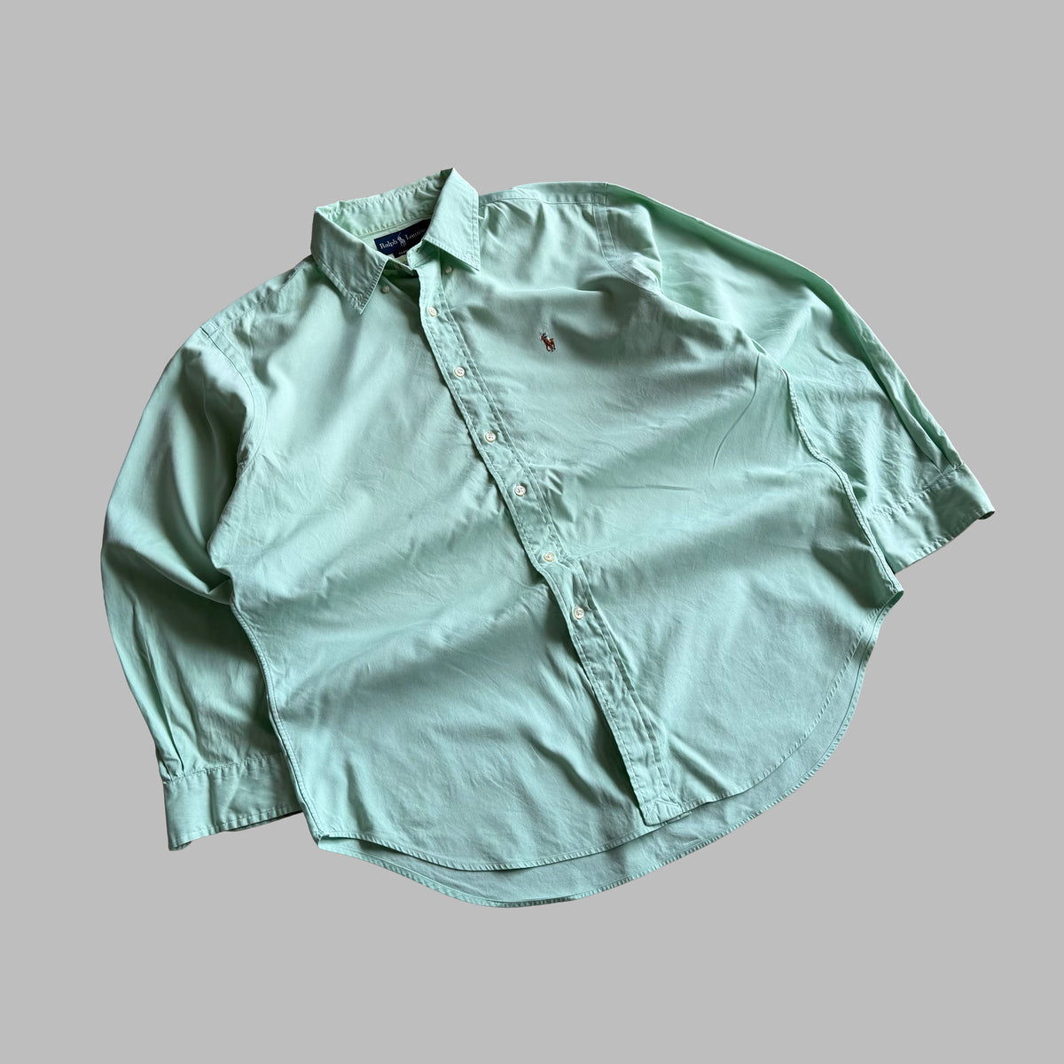 Y2K Polo Ralph Lauren Cotton  Button Up Shirt - L