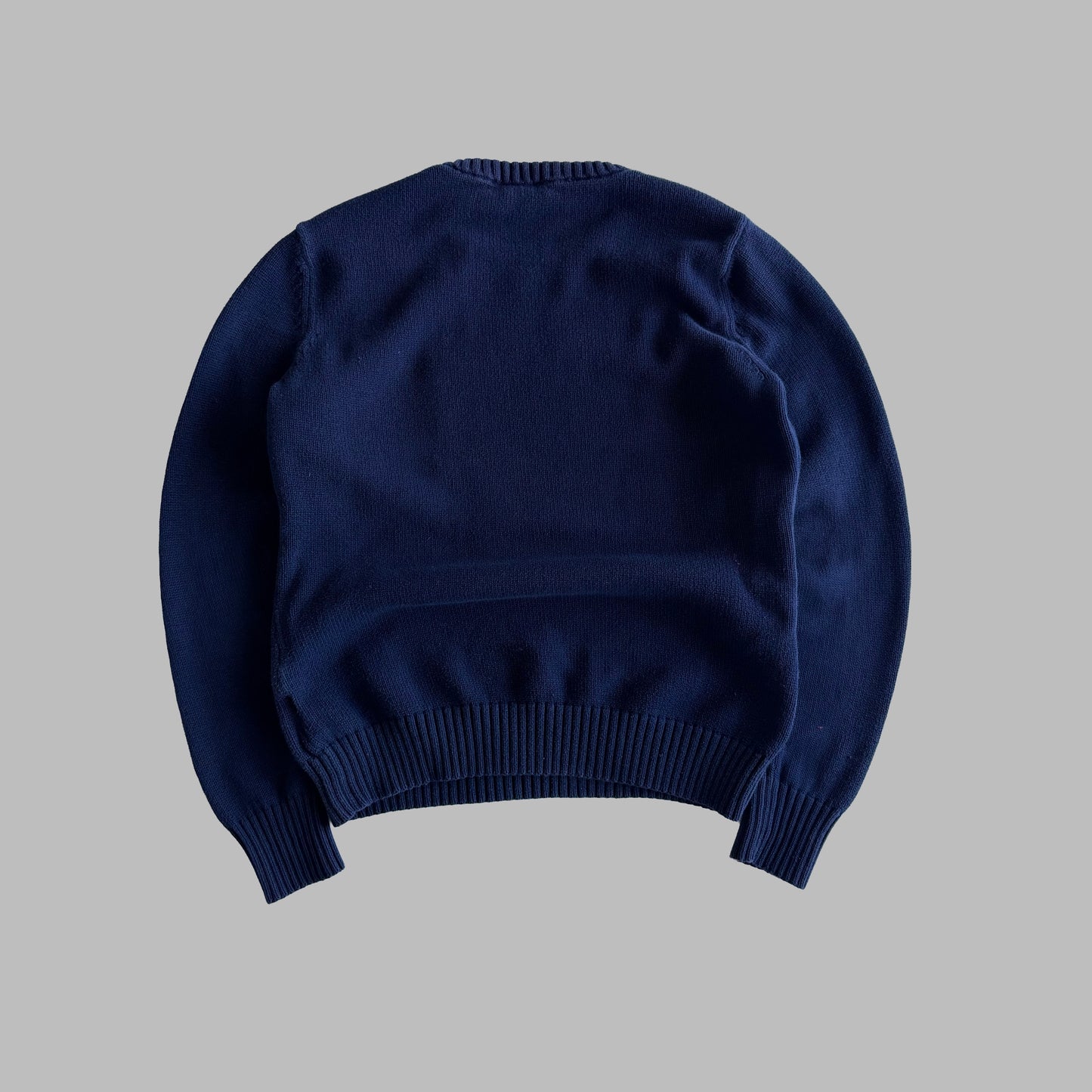 Y2K Polo Ralph Lauren Flag Heavy Knit - S