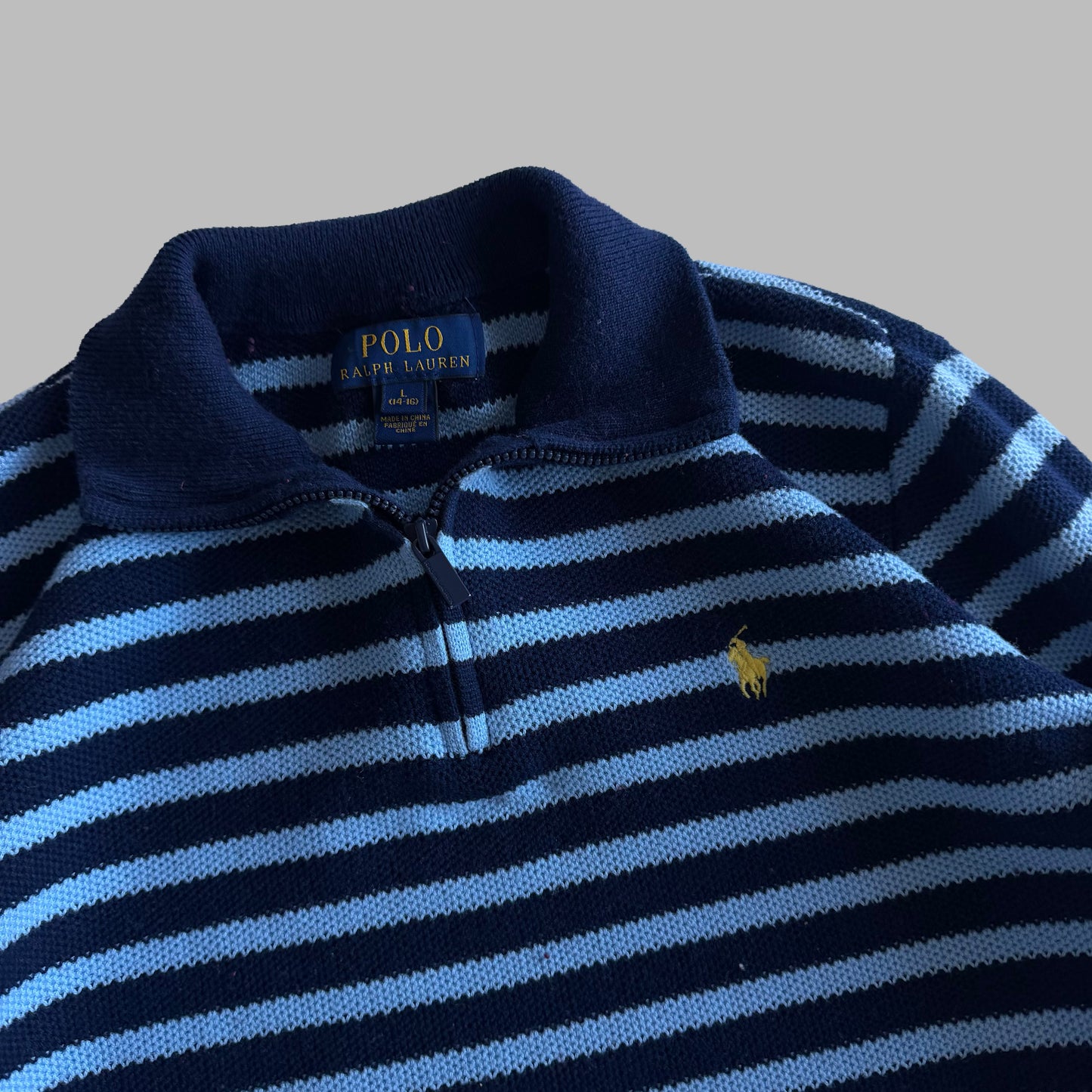 Polo Ralph Lauren Striped Quarter Zip - S