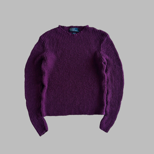 90s Polo Ralph Lauren Ribbed Heavy Knit - M