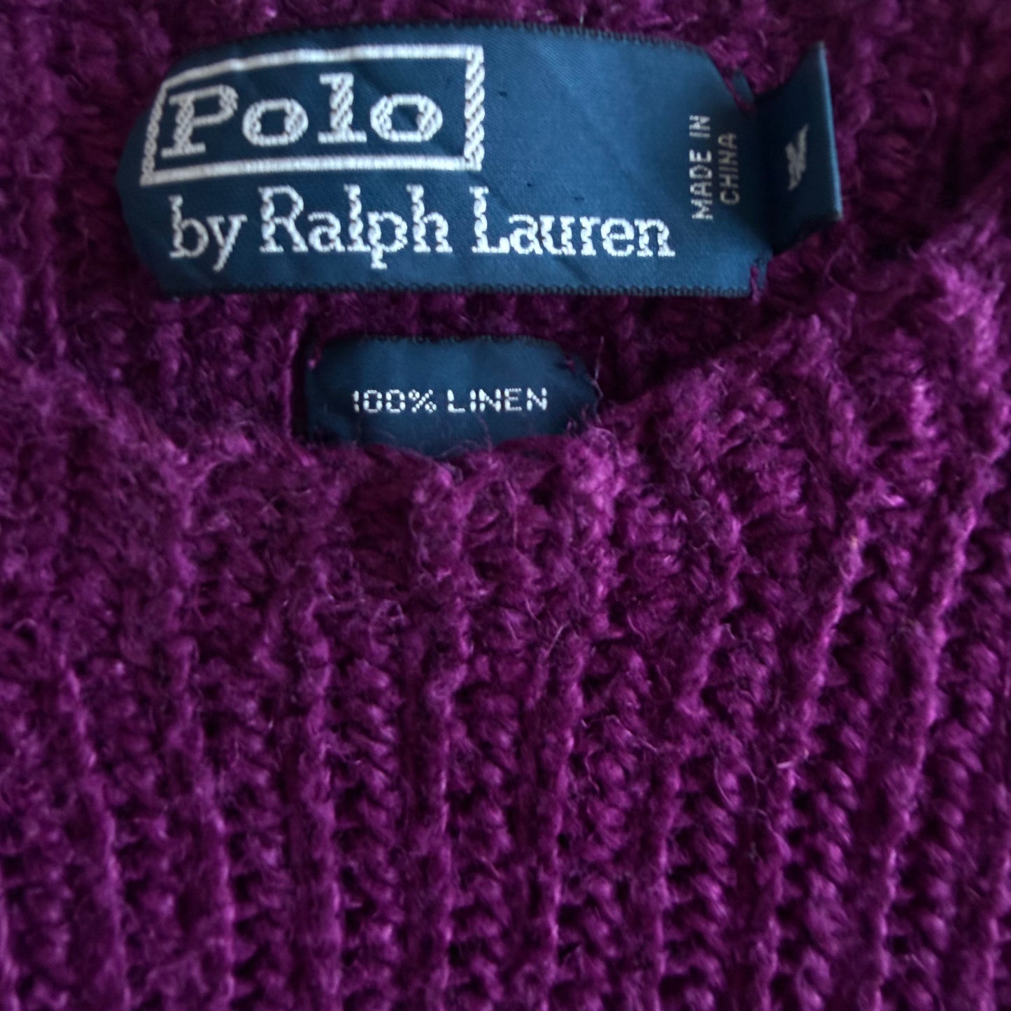 90s Polo Ralph Lauren Ribbed Heavy Knit - M