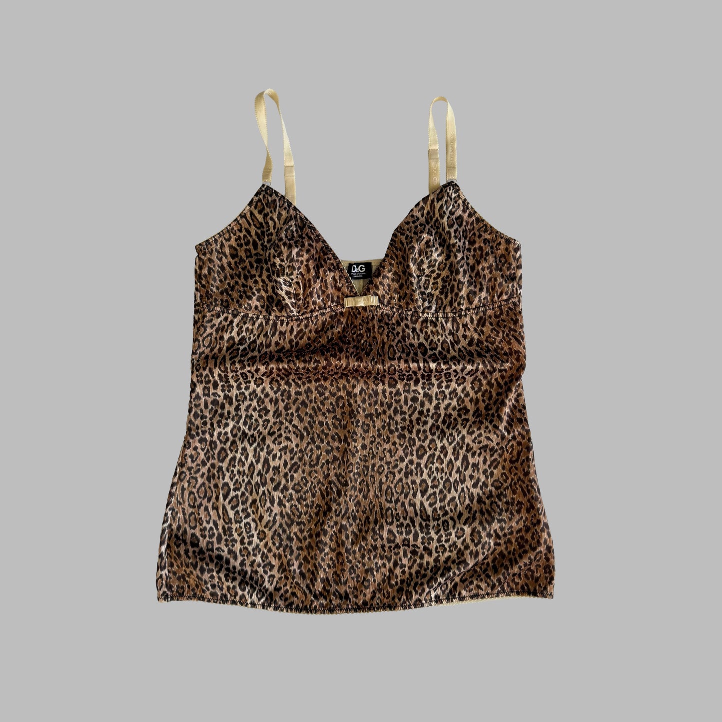 Y2K Dolce and Gabbana Leopard Cami - S