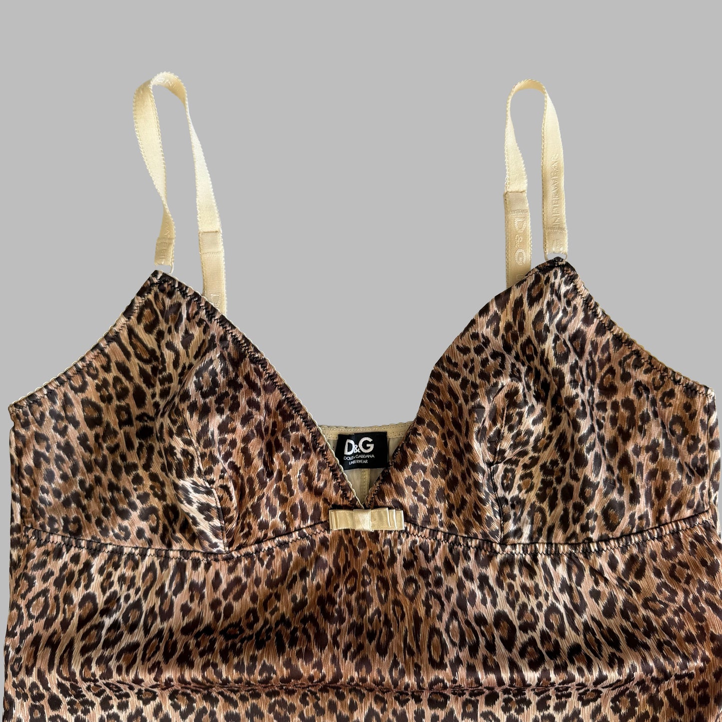 Y2K Dolce and Gabbana Leopard Cami - S