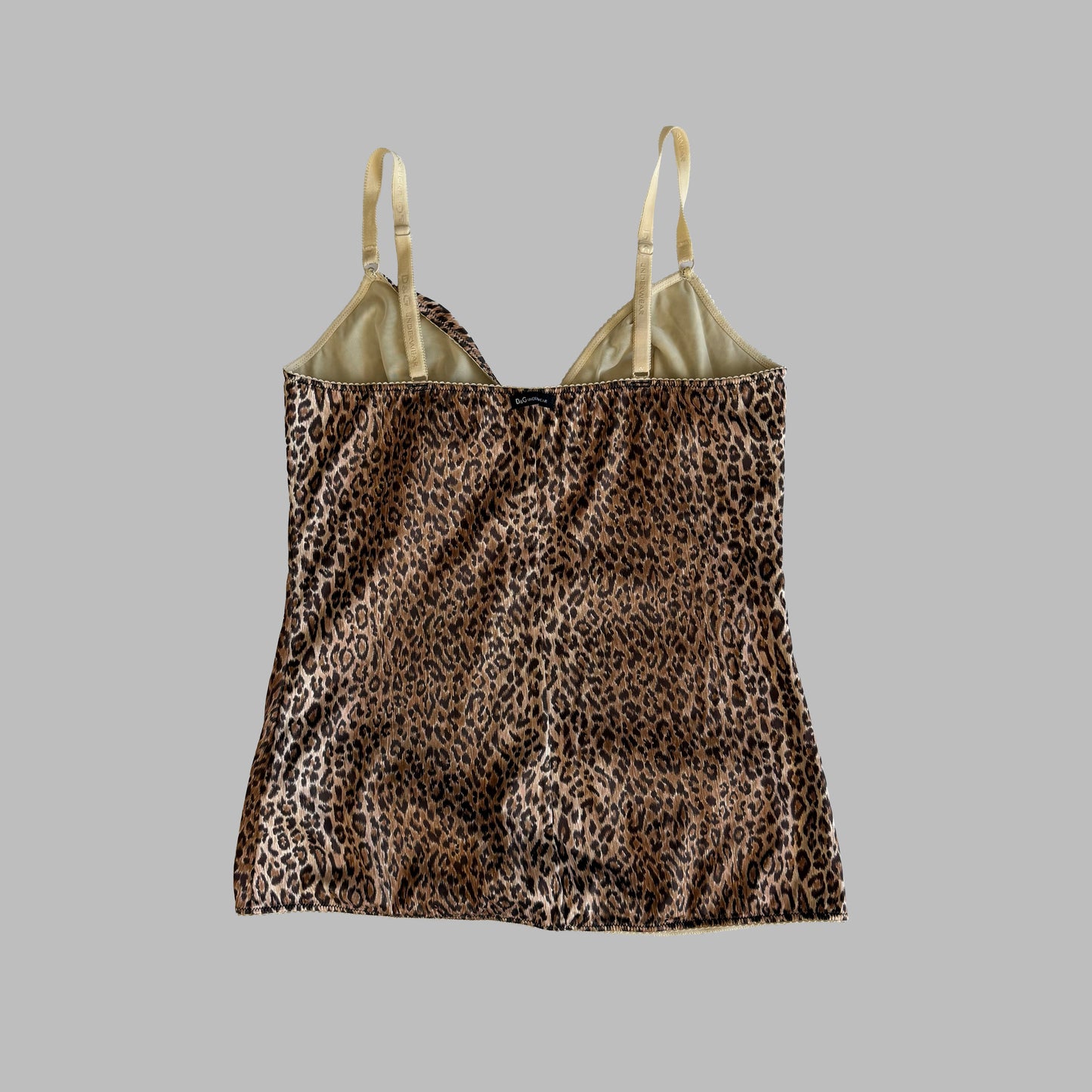 Y2K Dolce and Gabbana Leopard Cami - S
